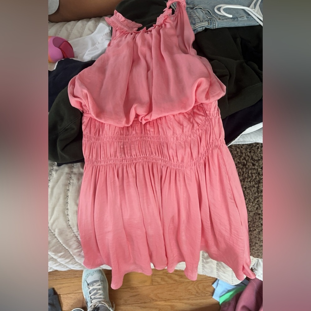 Pink glam dress- size small